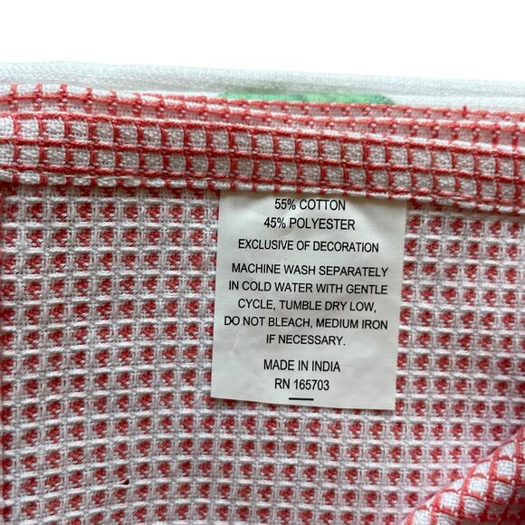 Macaroon Kitchen Towels 18x28 Pop of Color Set of 3 by Mireille Designs NEW - Picture 12 of 15